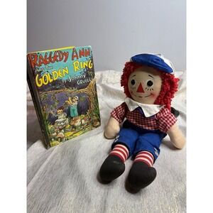 Vintage Knickerbocker raggedy Ann doll and book